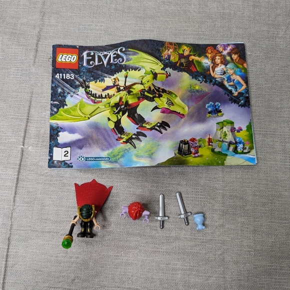 LEGO Minifigures Goblin King &  Magic Staff  Jimblin Goblin Cub, 2 Swords 41183 - Picture 2 of 15
